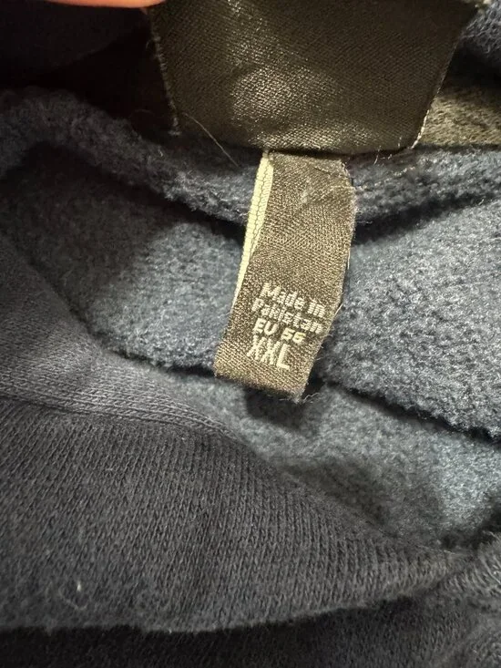 Bench Sweatshirt Women's Size XXL Blue 'Bench" Logo Chunky Cozy Hoodie - Picture 8 of 10